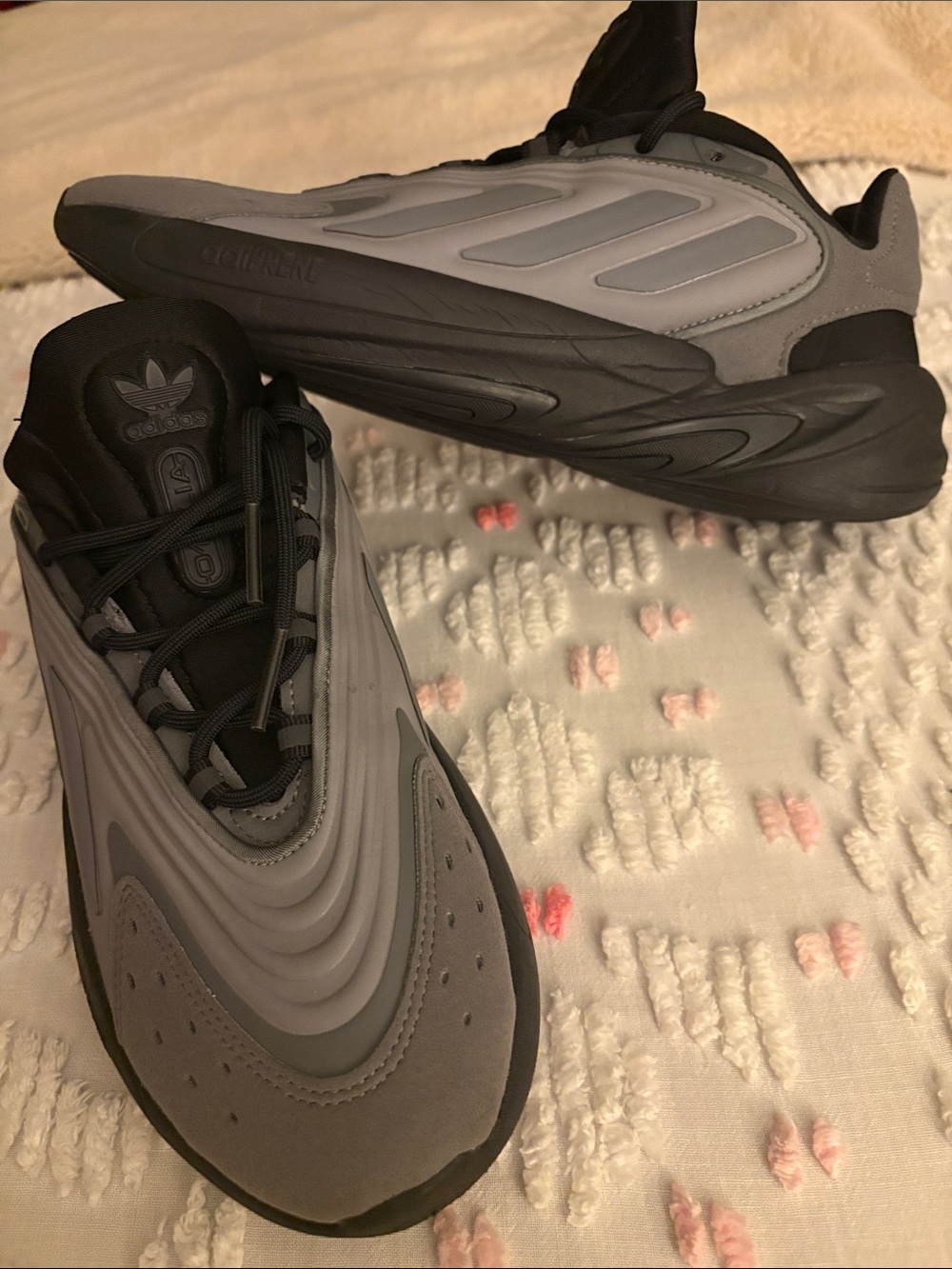 adidas Men’s Gray and Black Lifestyle Sneakers